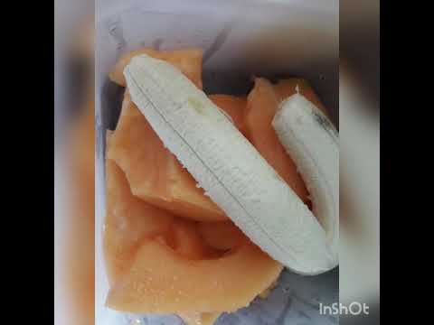 BATIDO DE MELON Y BANANO, RAPIDO!