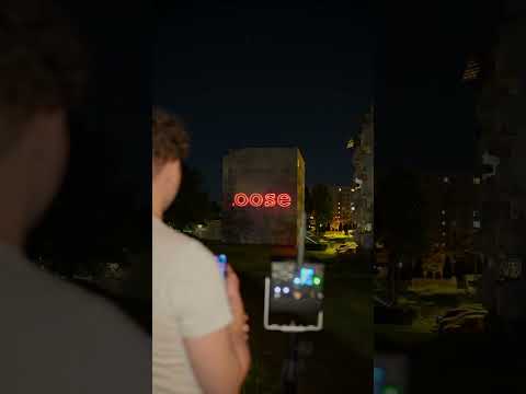 Laser text on a wall!