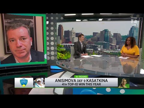 Tennis Channel Live: Anisimova Earns Big Win in Cincinnati