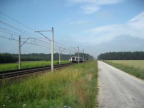 Jazda testowa elektrowozu HUSARZ 200km/h na szlaku Opalenica- Nowy Tomyśl