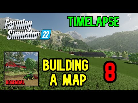 ADDING HOUSES IN THE CENTER | Building The Rosendal Map | Farming Simulator 22 | Timelapse | EP8/20