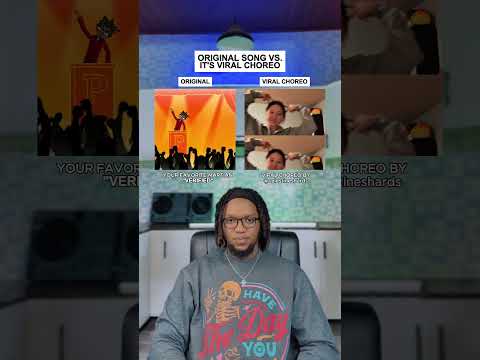 Original Song Vs. It's Viral Choreo: Your Favorite Martian "Verified" #shorts #music #trend