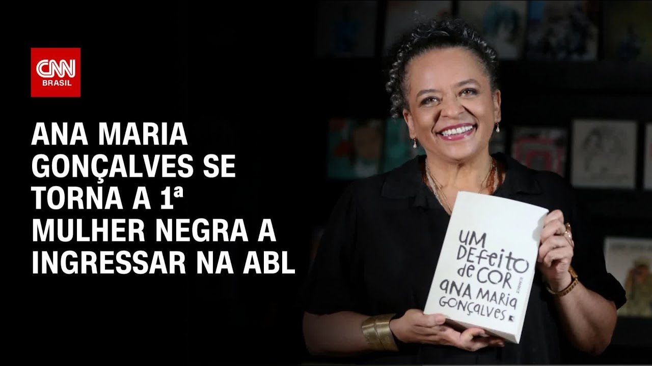 Ana Maria Gonçalves se torna a primeira mulher negra a ingressar na ABL | CNN PRIME TIME