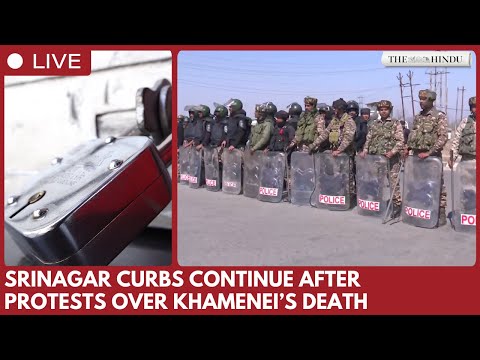 Restrictions continue in Srinagar for second day after protests turn violent over Khamenei’s death