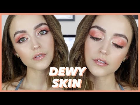 Chatty Get Ready | The Easiest Peachy Eye Look Ever + Fresh Dewy Skin