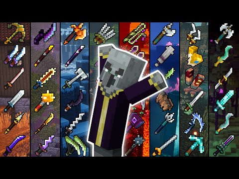EVOKER VS ALL UNIQUE MELEE WEAPONS | MINECRAFT DUNGEONS