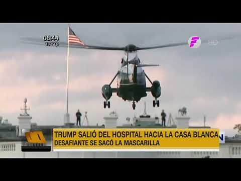 Donal Trump salió del hospital