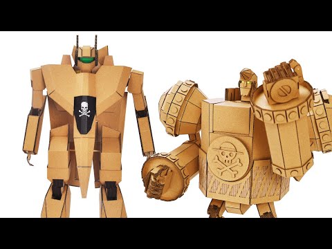 ２体のロボットをダンボールでつくる｜Two Amazing Robots from Cardboard