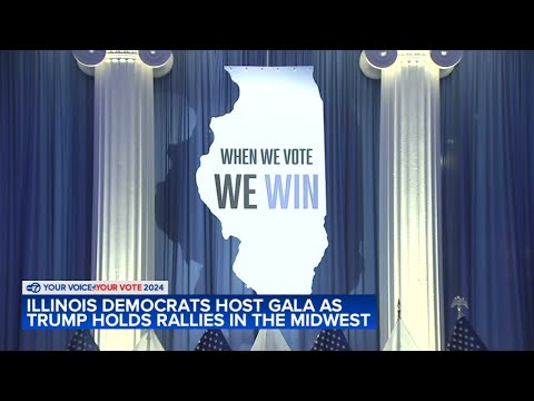 IL Democrats hold annual gala, Trump stays overnight in Chicago