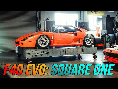 StanceWorks: Crafting Precision with Ferrari F40 Measurements and Custom Chassis Table