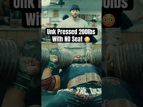 Unk Pressed 200lbs With NO Seat.. 😳