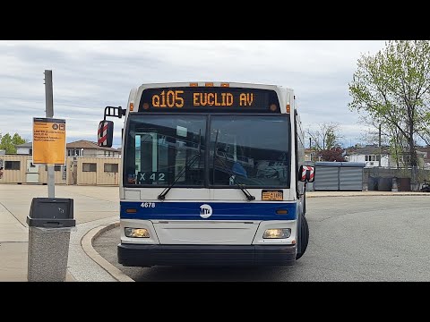 MTA: 2010 Orion 7 NG #4678 on the Q105 A train shuttle to Euclid Avenue