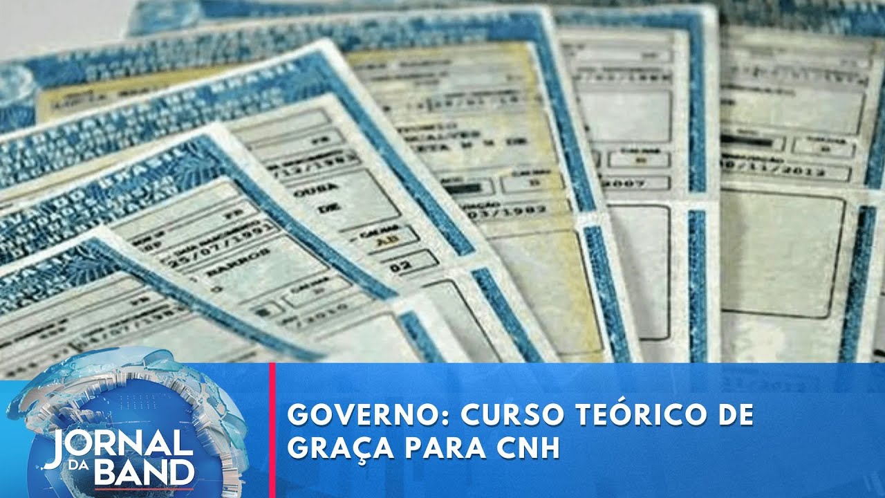 Governo: curso teórico de graça para CNH | Jornal da Band