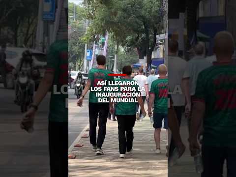 Así llegaron los fans al Estadio Ciudad de México para la inauguración del Mundial
