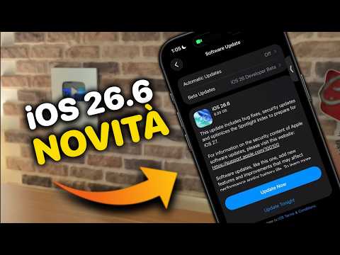 FUORI ORA iOS 26.6 🚨 Scopri tutte le novità per il tuo iPhone