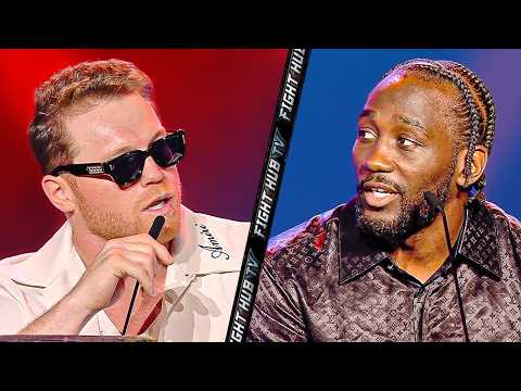Canelo vs Terence Crawford – FULL Press Conference & Face Off Video