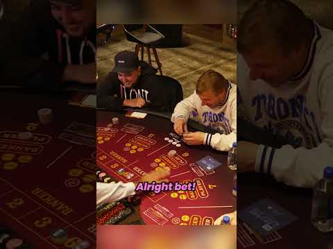 WE GOT SAVED ON THIS $40,000 HAND! #baccarat #vegas #gambling