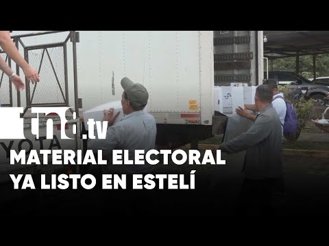 Materiales electorales son distribuidos en los seis municipios de Estelí - Nicaragua
