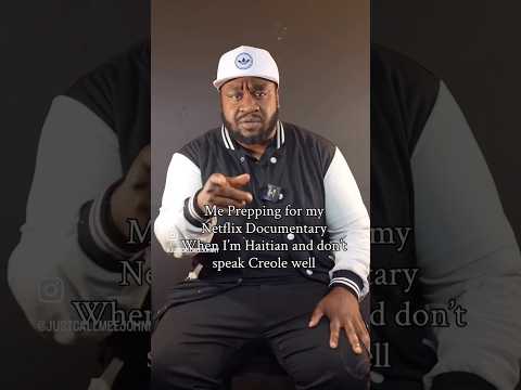 Prepping for my Netflix documentary when I’m Haitian & don’t speak creole  well.  #haitiancreator