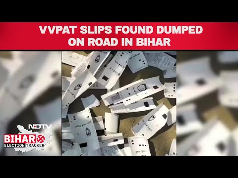 Bihar Election News | VVPAT Slips Found Dumped On Road In Bihar, Poll Official Suspended