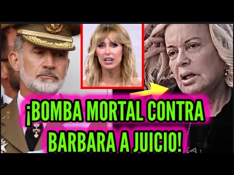 EMMA GARCÍA EXPLOTA BOMBA MUNDIAL! BÁRBARA REY A JUICIO CON QUERELLA TRAS AUDIOS REY JUAN CARLOS I