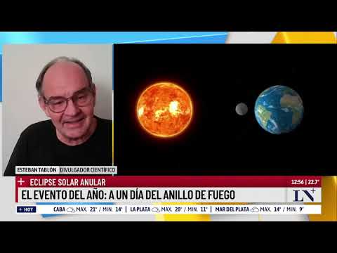 Eclipse solar anular: a un día del anillo de fuego; el análisis de Esteban Tablón