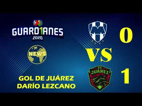 #Resumen Gol del Juarez  Dario Lezcano  Monterrey 0  vs 1 Juarez FC  Apertura 2020 Jornada 7