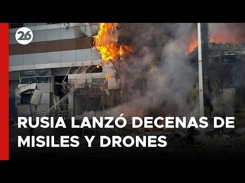 El Ejército ruso lanzó decenas de misiles y drones contra Ucrania