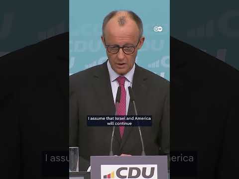 Merz: "Iran is the center of international terrorism, and must be shut down" | DW News