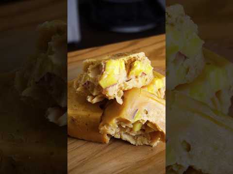 材料4つ!レンジできな粉蒸しパン作り方!#簡単レシピ