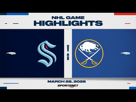 NHL Highlights | Kraken vs. Sabres - March 28, 2026