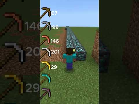 All Pickaxes vs Diamond ore #minecraft #shorts
