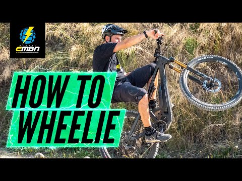 How To Wheelie On An Electric Mountain Bike | E Bike Skills