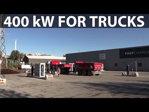 Truck charging site in Oslo with Kempower & Fastcharge