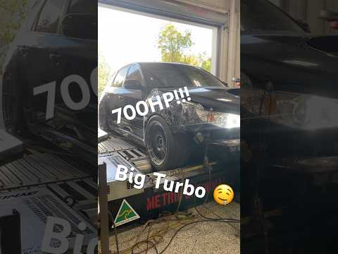 My 700HP Subaru on the dyno!! Should I make it faster? 🧐 #subaru #turbo #wrxsti  #racecar
