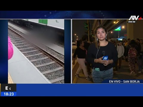 Reanudan servicio en estación Angamos tras reporte de persona atrapada en rieles del tren eléctrico