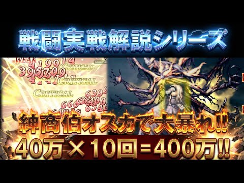 【オクトラ大陸の覇者】戦闘実戦シリーズ！オスカで40万×10回＝400万の超絶ダメージを出してみた！