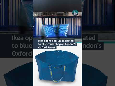 Ikea opens pop-up dedicated to blue carrier bag on London’s Oxford Street | ITV News