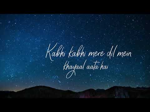 Kabhi Kabhi Mere Dil Mein Cover by Vineet Dhingra | Hindi Lyrical Video | Mukesh | Amitabh Bachchan