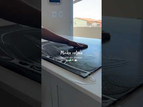 Rotina da manhã antes do treino, com limpeza e cafezinho #rotina #vlog #donadecasa #rotinadecasa