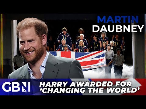 Prince Harry honoured for 'CHANGING THE WORLD' by introducing 'the power of sport' to veterans