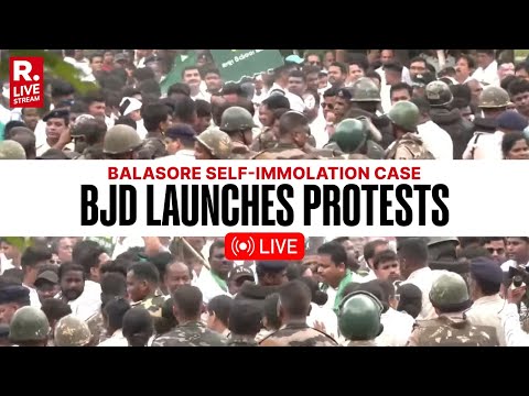BJD Leaders Massive Protest Over Balasore Self-Immolation Case | Political Outrage | Odisha News