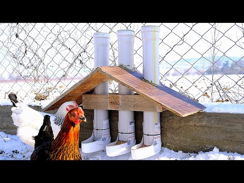 Süper Fikir | PVC Borulardan Mükemmel Tavuk Yemlik Yapımı