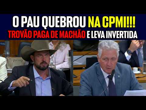 ZÉ TROVÃO VALENTÃO, BATE NA MESA E LEVA INVERTIDA DE ROGÉRIO CORREIA! NÃO SOBROU NADA DO VALENTÃO!!