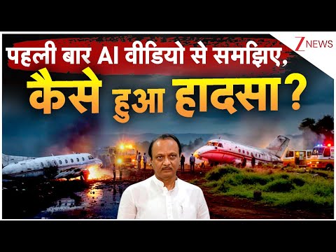Ajit Pawar Death : पहली बार AI वीडियो से समझिए, कैसे हुआ हादसा? I Baramati I Big Breaking I ZEE News