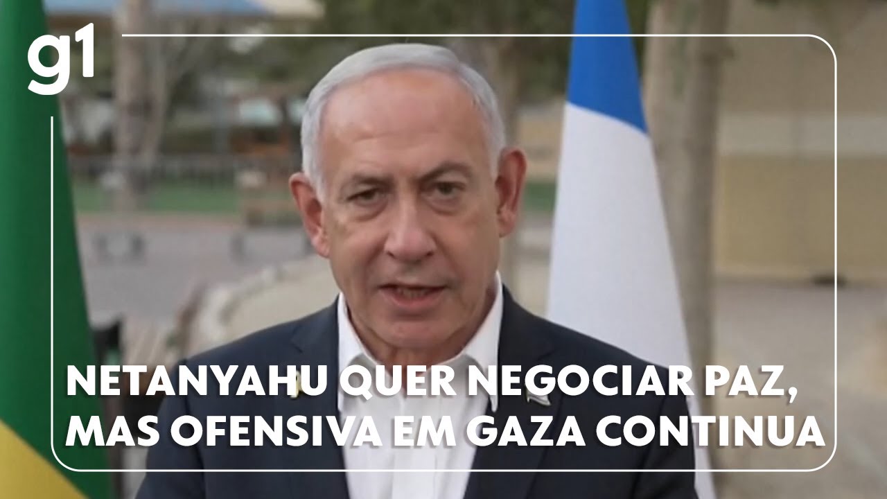 Netanyahu quer negociar o fim da guerra mas ofensiva contra Gaza continua
