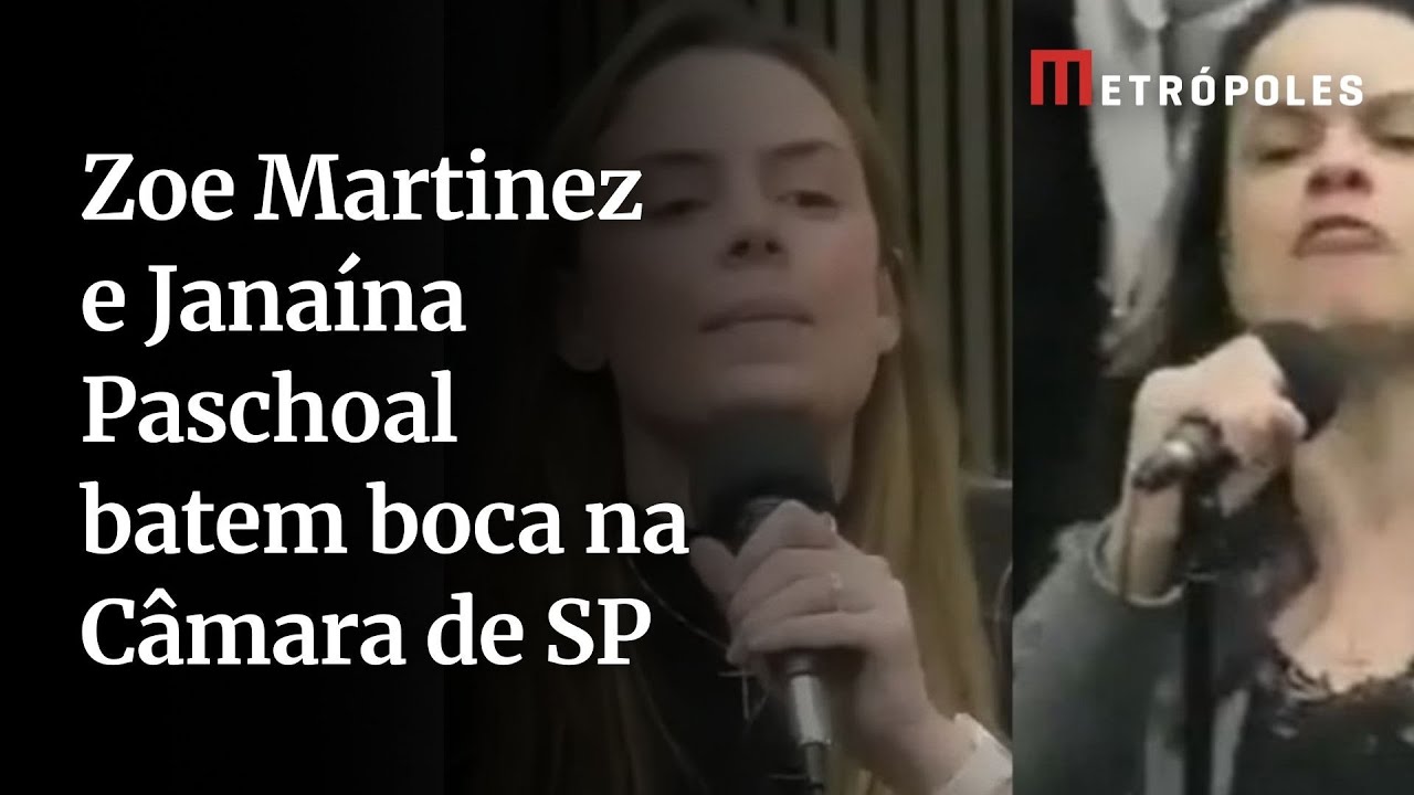Zoe Martinez e Janaína Paschoal batem boca na Câmara de SP. Veja vídeo