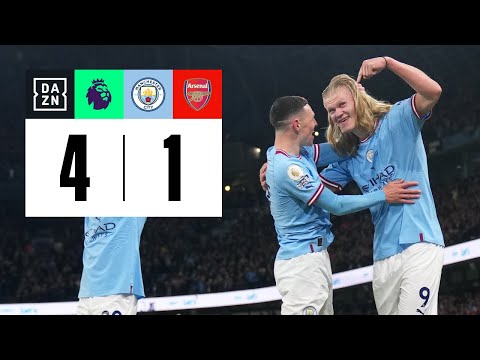 Manchester City vs Arsenal (4-1) | Resumen y goles | Highlights Premier League