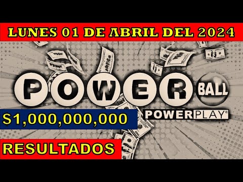RESULTADO POWERBALL DEL LUNES 01 DE ABRIL DEL 2024 /LOTERÍA DE ESTADOS UNIDOS/
