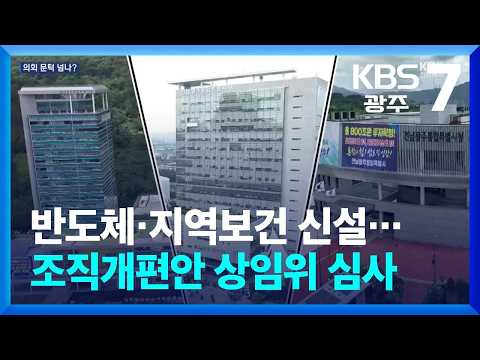 반도체·지역보건 신설…조직개편안 상임위 <strong>심사</strong> / KBS  2026.09.08.